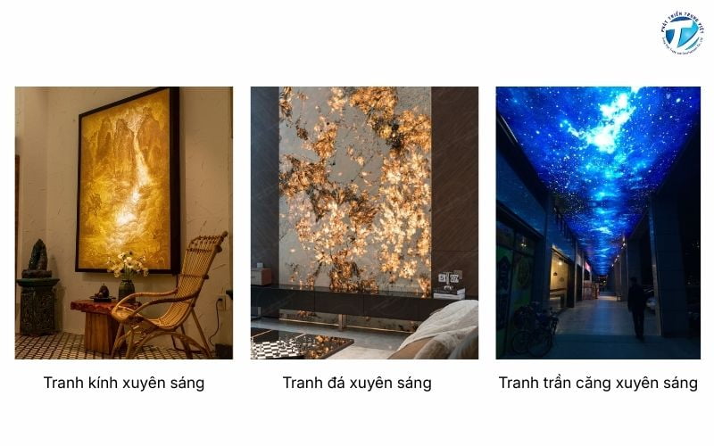 Các loại tranh xuyên sáng phổ biến 